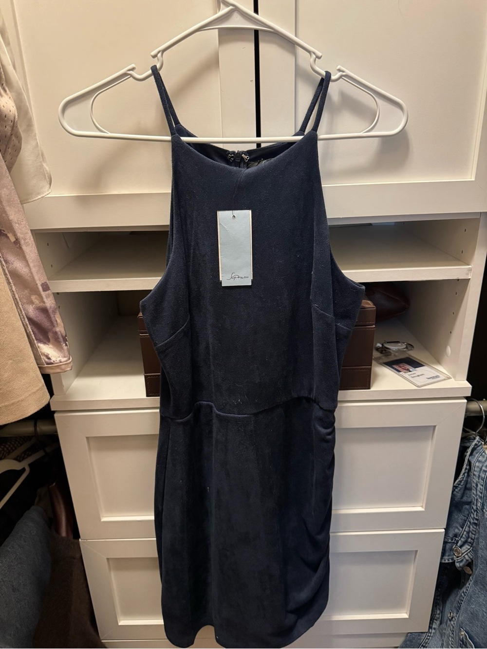 Sleeveless Navy Blue Women's Dress